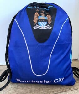 Рюкзак-мішок MANCHESTER CITY синьо-чорний для перенесення та зберігання речей