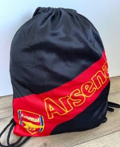 Чорно-червоний рюкзак-мішок ARSENAL з поліестеру для речей та спорту