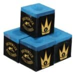 Бильярдный мел Gold Crown синего цвета, удобное нанесение на кий