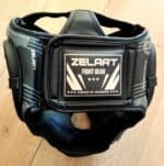 Боксерский шлем Zelart, чёрный, размер S-L, застёжка на затылке
