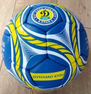 Футбольный мяч ДИНАМО-КИЕВ BALLONSTAR размера №5, сине-желтая расцветка