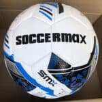 Футбольный мяч CRYSTAL SOCCERMAX бело-синий, полиуретан PU, размер №5