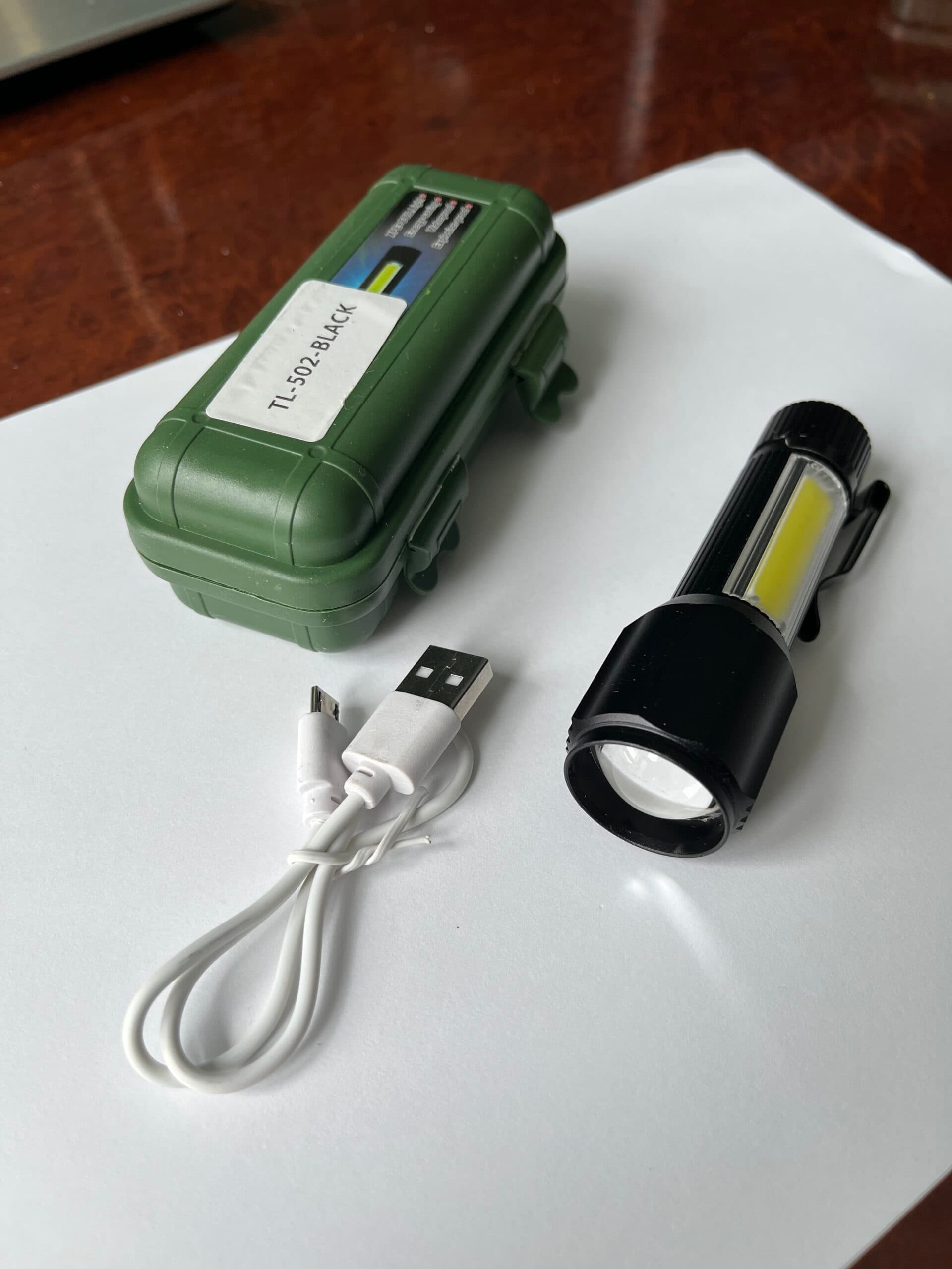 Маленький алюмінієвий світлодіодний тактичний ліхтарик TL-502