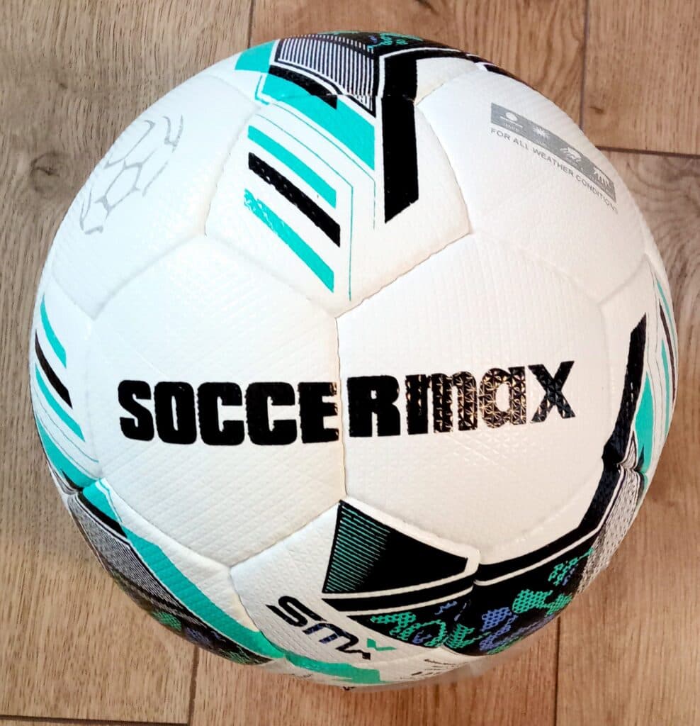 Футбольний м'яч CRYSTAL SOCCERMAX з PU, біло-м'ятний, розмір №5