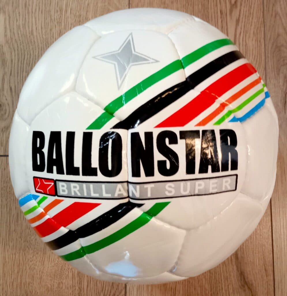 Футбольний м'яч BALLONSTAR BRILLANT SUPER, розмір №5, різнокольоровий, для тренувань та змагань