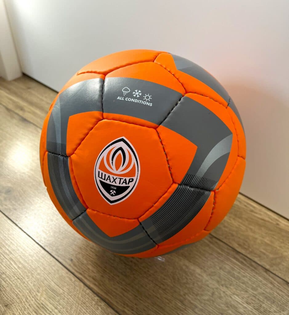 Мяч футбольный BALLONSTAR-73 ШАХТЕР-ДОНЕЦК, размер №5, PU ,оранжевый-черный