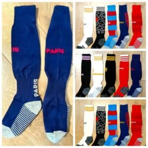 Детские футбольные гетры PSG HOME, синие, размер 32-39