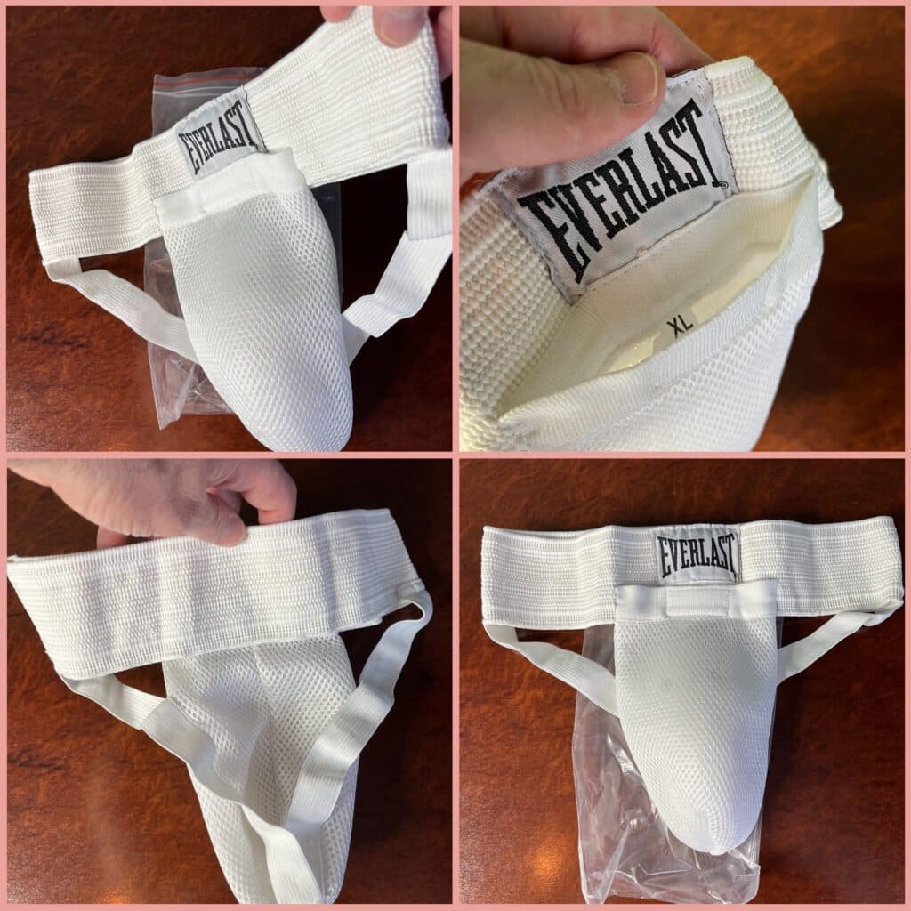 Мужская защита паха EVERLAST белого цвета, размеры XS-XL, для единоборств