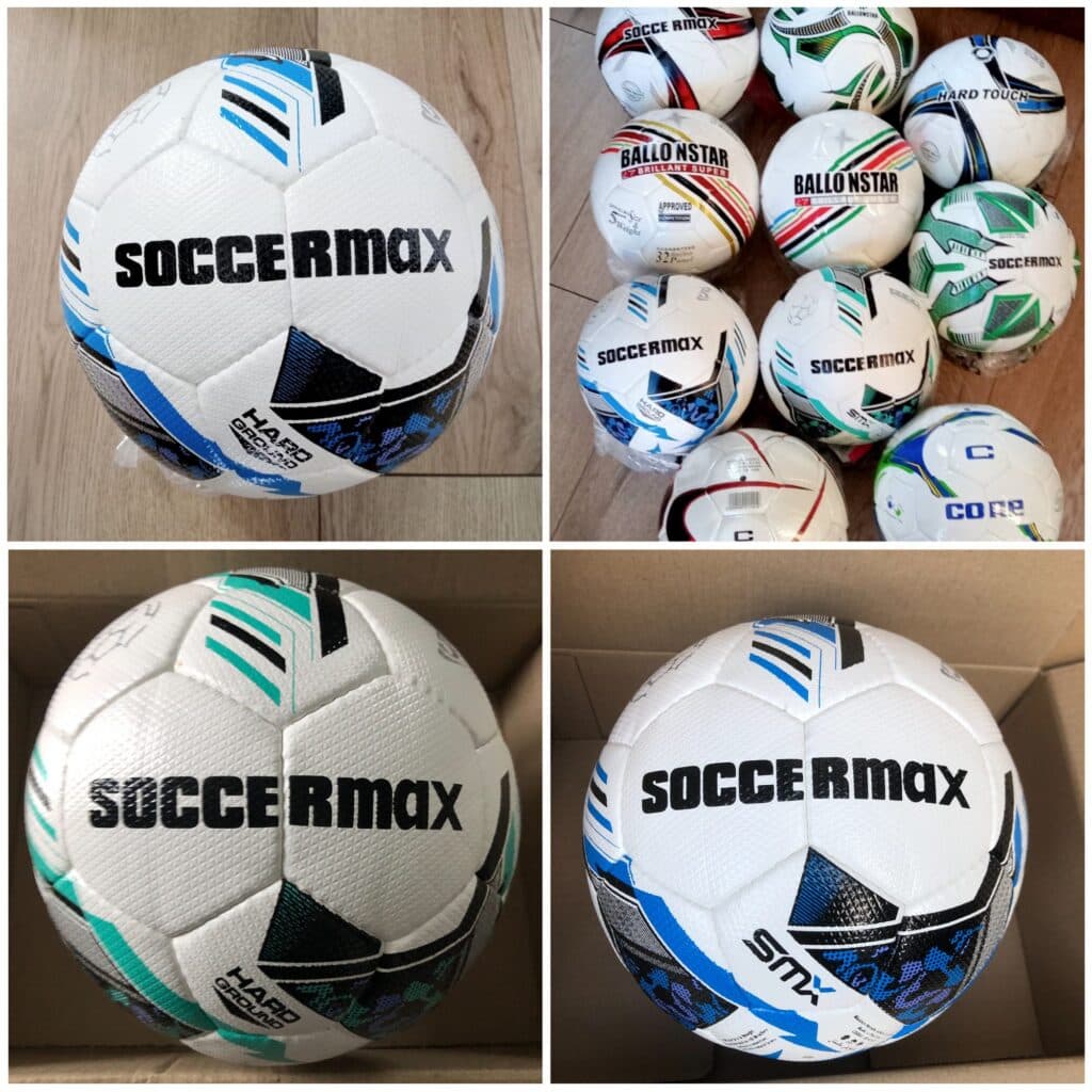 Футбольный мяч CRYSTAL SOCCERMAX, размер №5, из полиуретана, бело-салатовый