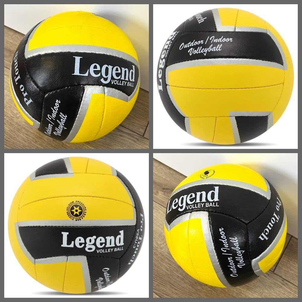 Волейбольный мяч LEGEND размера №5 из полиуретана, желто-черный