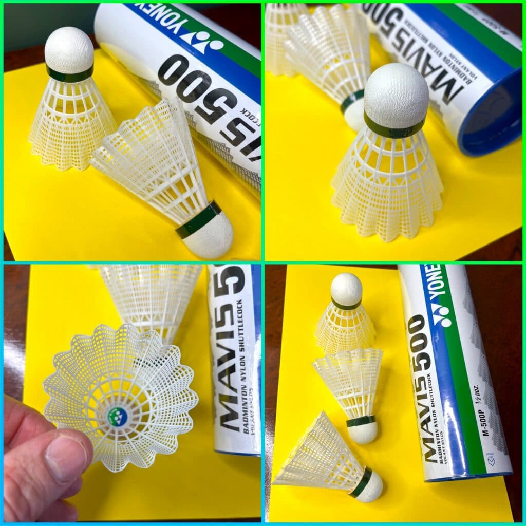 Волан для бадминтона Yonex Mavis 500, нейлоновый, белый, цена за 1 шт.