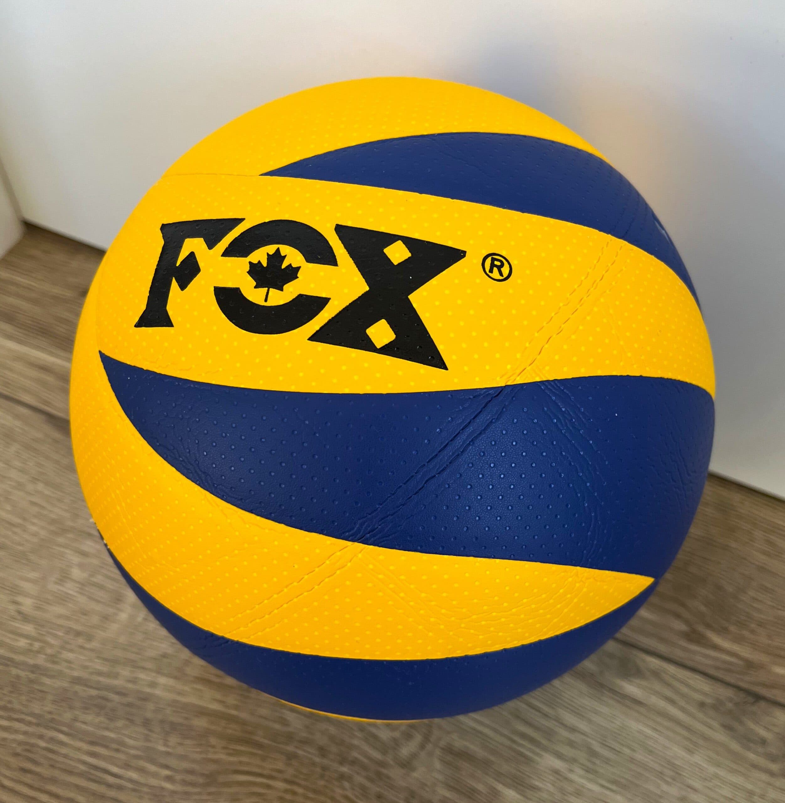 Волейбольный мяч FOX, размер №5, PU, желто-синяя расцветка
