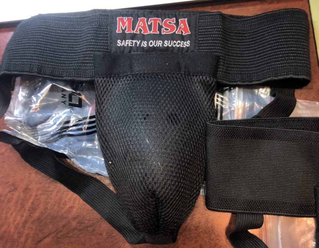 Мужская защита паха MATSA черного цвета, размеры XS-XL
