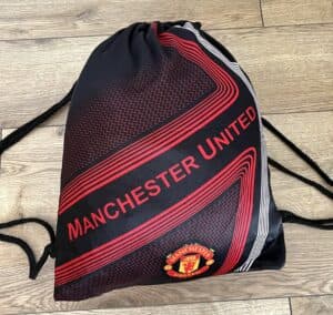 Рюкзак-мішок AC MANCHESTER UNITED чорно-білий з червоними деталями, поліестер