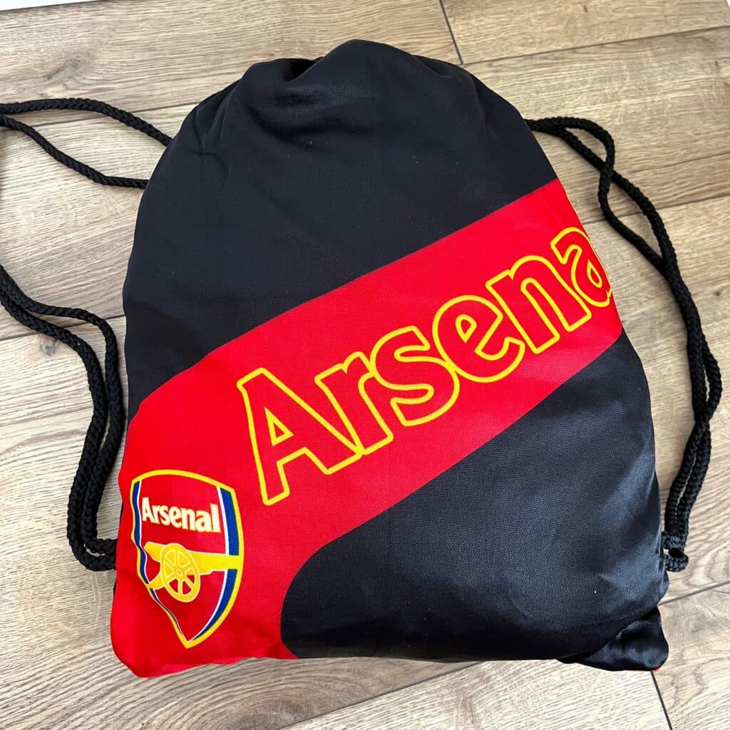 Рюкзак-мішок ARSENAL чорно-червоний, поліестер, розмір 37×46 см