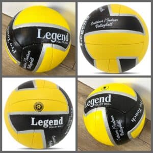 Волейбольный мяч LEGEND размера №5 из полиуретана, желто-черный