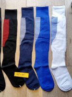 Гетры футбольные размер 40-45 цвета в ассортименте - Черный-красный