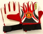 Рукавички воротарські дитячі MANCHESTER розмір 5-8 червоний-білий