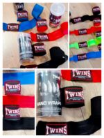 Бинты боксерские хлопок с эластаном TWINS (5метров) цвета в ассортименте