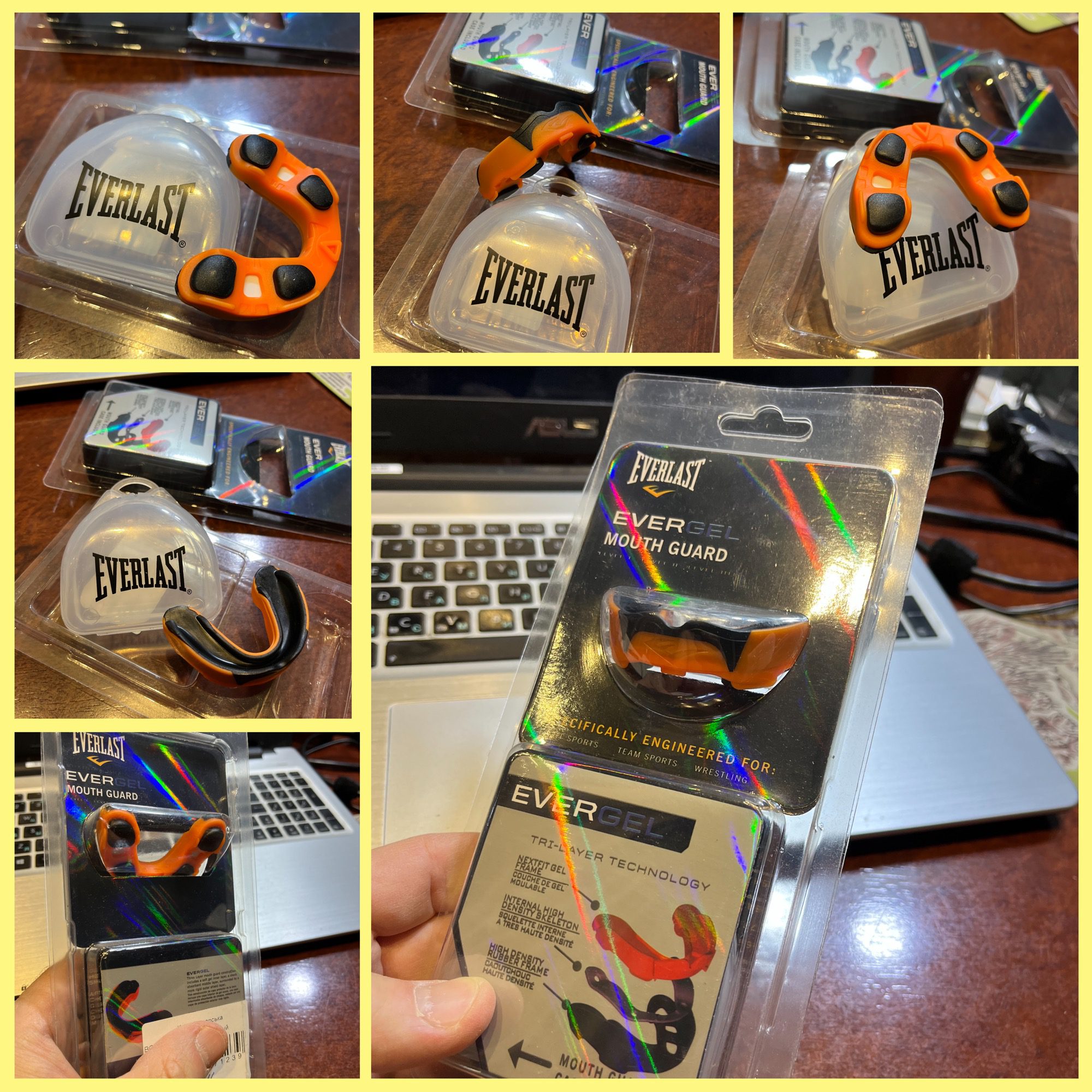 Капа боксерская односторонняя в футляре EVERLAST (подростково-взрослая)