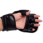 Рукавички для змішаних єдиноборств ZELART M-XL,чорні