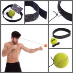 Теннисный мяч на резинке Fight Ball  салатовый( на голову) пневмотренажёр (в сборе)