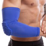 Налокотник спортивний компресійний довгий чорний, розміри S-XL