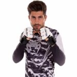 Рукавички для змішаних єдиноборств MMA Zelart, розмір SL, колір-біло-чорний