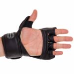 Перчатки для смешанных единоборств MMA Zelart ,размер S-L, цвет- чёрно-белый