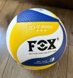 М'яч волейбольний FOX №5 PU клеєний, жовто-біло-синій