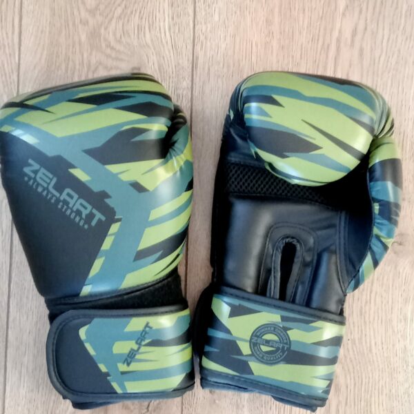 Рукавички боксерські Zelart камуфляж хакі 10-12 унцій