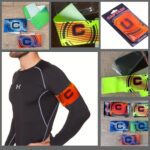 Повязка капитанская (с полосами), цвет: оранжевый,салатовый - Оранжевый