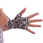 Бінти боксерські ZELART бавовна з еластаном з принтом "Череп", довжина 3м, чорний-білий