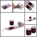 Бінти боксерські ZELART бавовна з еластаном з принтом "Череп", довжина 3м, чорний-білий