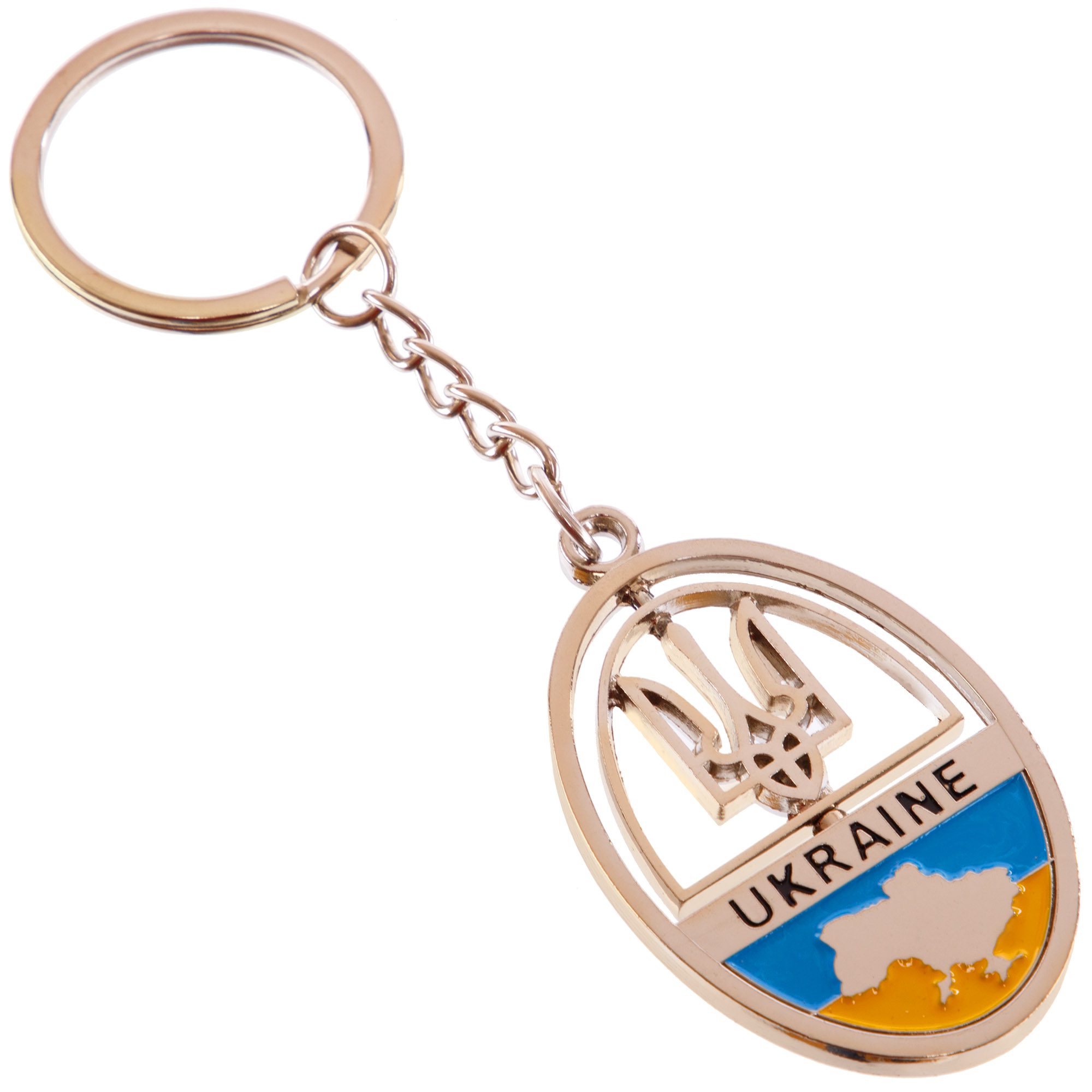 FB-7750,1 Брелок SP-Sport Україна (карта в овалі) (метал,хром)