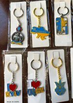 Брелок SP-Sport Україна (карта в овалі) (метал,хром)