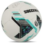 Мяч футбольный CRYSTAL SOCCERMAX №5 PU, бело-мятный