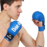 Накладки (рукавички) для карате DAE DO розміри SL, колір - синій