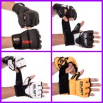 Рукавички для змішаних єдиноборств MMA Zelart, XXS-L, колір чорно-білий