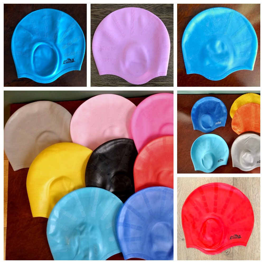 Шапочка для плавання (дитяча - підліткова) з об'ємними вушками SAILTO кольору в асортименті