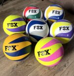 М'яч волейбольний FOX, розмір №5 PU клеєний (лимонно-біло-фіолетовий)