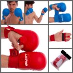 Накладки (перчатки) для карате Zelart, размеры XS,М, красные