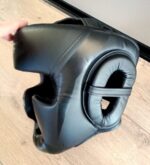 Шлем боксерский с полной защитой Zelart,размер S-L, цвет - чёрный