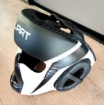 Шолом боксерський з повним захистом Zelart, розмір SL, колір - чорний