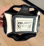 Шолом боксерський з повним захистом Zelart, розмір SL, колір - чорний
