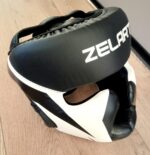 Шолом боксерський з повним захистом Zelart, розмір SL, колір - чорний