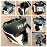 Шолом боксерський з повним захистом Zelart, розмір SL, колір - чорний