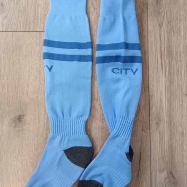 Гетри дитячі із символікою футбольного клубу SPOINT MANCHESTER CITY HOME 2024, розмір 32-39, колір-блакитний