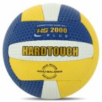 Мяч волейбольный HARD TOUCH VB ,размер №5, материал PU, синий-желтый-белый