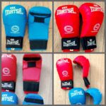 Накладки (перчатки) для карате MATSA, размеры S-XL, цвет синий